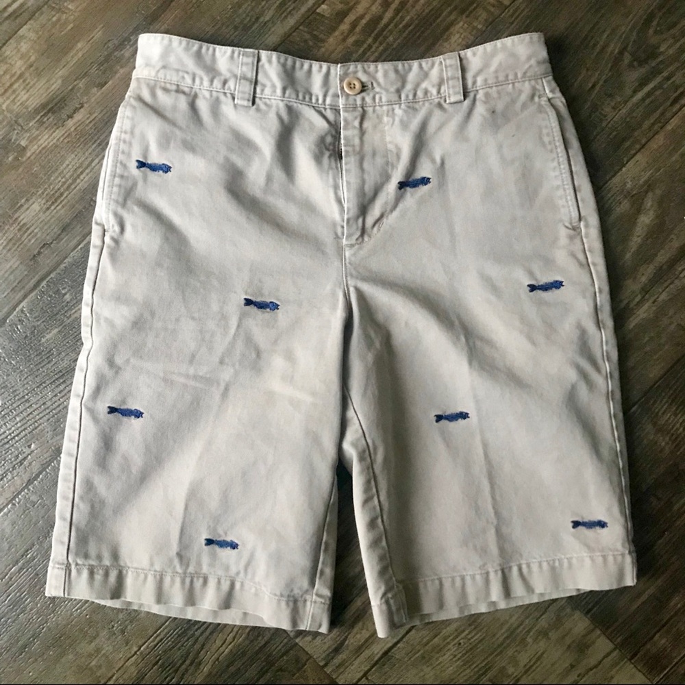 Vineyard Vines Fishbone Khaki Boys Shorts